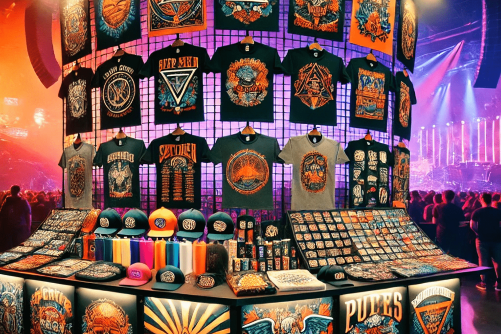 selling merch at concerts